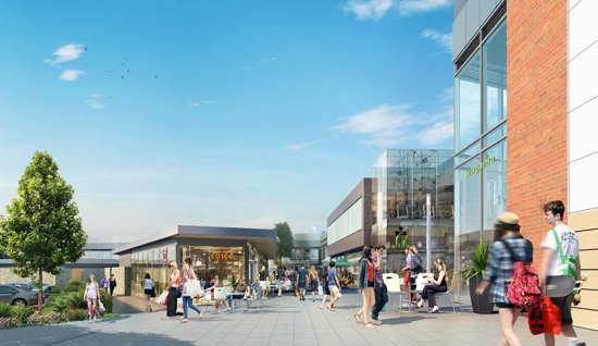 Extension of retail development in Didcot